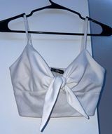 SheIn White How Tank Top Photo 0