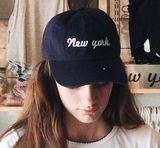 Brandy Melville Navy “ New York” Hat  Photo 0