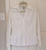 Worthington Stretch Classic White Button Down Shirt with Stretch Photo 0
