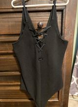 EXPRESS Lace Up Bodysuit Photo 0