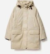 EVERLANE ReNew Military Parka Coat Cashew Beige Drawstring Hood small Photo 0