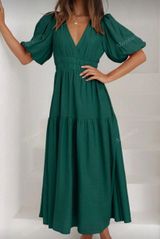 Hunter green maxi dress Photo 0