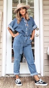 ASOS Denim Jumpsuit Photo 0