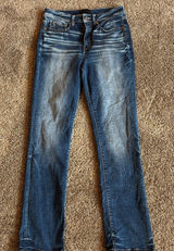 Buckle Black Indigo Straight Leg Jeans Photo 0