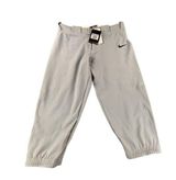 Nike Team Engineered Womens Softball Pants M Gray Dri-Fit Performance Durable Photo 0