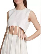 Alexis  Linen Blend Talia Top in White S Photo 0