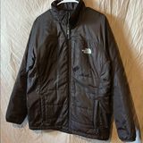 The North Face brown Puffer Jacket with Quilted Design Photo 0