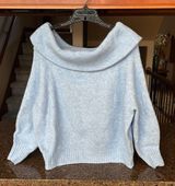 Light Blue Off The Shoulder Top Photo 0