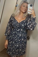 Hollister Long Sleeve Floral Mini Dress Photo 0