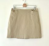 Boston Proper tan khaki cotton short skirt Photo 0
