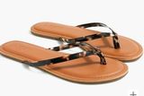 J. Crew Easy summer flip-flops tortoise shell size 8 beach resort cruise vacay Photo 0