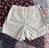 Vintage Jean Shorts High Rise Khaki Photo 0