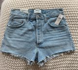 High Rise Denim Shorts Photo 0