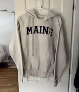 Maine Grey Sweatshirt/Hoodie Gray Photo 0