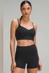 Lululemon NWT Align Sweetheart Bra In Black Size 6 A/B cup removable pads Photo 0