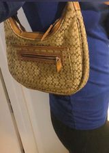 Coach Brown Logo Canvas & Leather Bag Photo 0