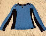 Rbx Active RBX Long Sleeve Athletic Top Blue Black Medium Photo 0