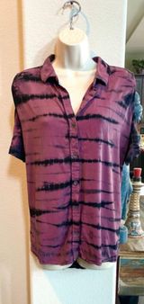 Rock & Republic Like new tie dye cold shoulder top. Sz XL Photo 0