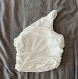 One Shoulder White Crop Top Photo 0