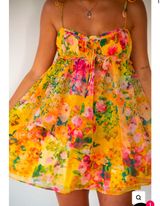 Honey plum mini dress Yellow Size M Photo 0