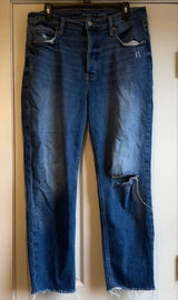 Old Navy | Extra High-Rise Sky-Hi Straight Jeans Secret Slim Pockets Size 14 Photo 0