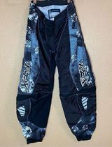 Fox Racing 180 Race Pants; black and blue size 3/4 unisex motor riding pants Photo 0