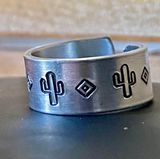 Hand Stamped Western Ring Photo 0