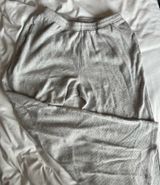 Brandy Melville Waffle Pants Grey Knit Photo 0