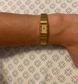 Woman’s vintage gold plated quartz movement dainty little  watch! Photo 0