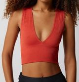 Urban Outfitters Out From Under Hailey Seamless Plunge Bra Top Red Small Photo 0