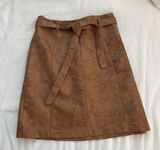 BCBGeneration Brown Leather Skirt Photo 0