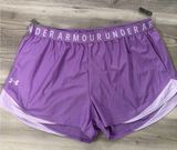 Purple Under Armour shorts NWT size 2XL rise is 12  #fitness Photo 0