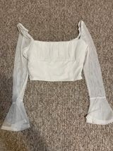 White Crop Top Photo 0