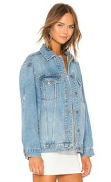 Womens Studded Denim Jacket Photo 0