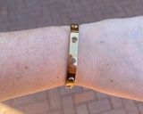 Tory Burch Gold Elegant Bracelet clasp closer Photo 0