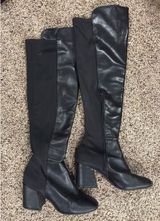 Black Knee High Boots Size 7 Photo 0