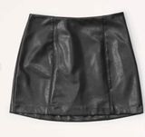 Black Leather Skort Photo 0