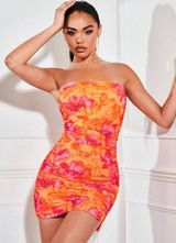 SheIn Floral Mini Dress Photo 0