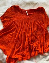 Free People Orange T-shirt Photo 0