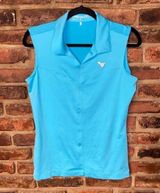 Blue Sleeveless Collared Polo Golf Shirt Women's Size Small Photo 0
