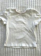Aritzia tna cropped ribbed baby tee size medium Photo 0