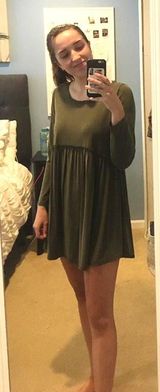 Flowy Green Dress Size M Photo 0