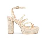 Dolce Vita Catina High Heels in Light Natural 8 with box Womens Platform Raffia Tan Photo 0