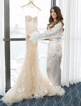 Boohoo Bride Feather Pajamas Photo 0