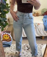 High Rise Straight Jeans Photo 0