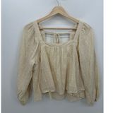 Altar'd State Peasant Top Women Medium Boxy Puff Sleeve Baby Doll Flowy Boho Photo 0