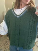 New York & Co. Green Sweater vest Photo 0