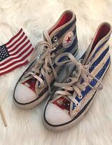 Converse (red, White, And Blue Sequined) Photo 0
