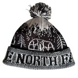 The North Face Women's Winter Beanie Hat Black & White Knit Warm Outdoor Cap Photo 0