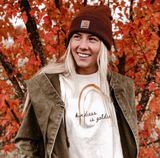 Kindness Is Golden Graphic Tee Tan Photo 0